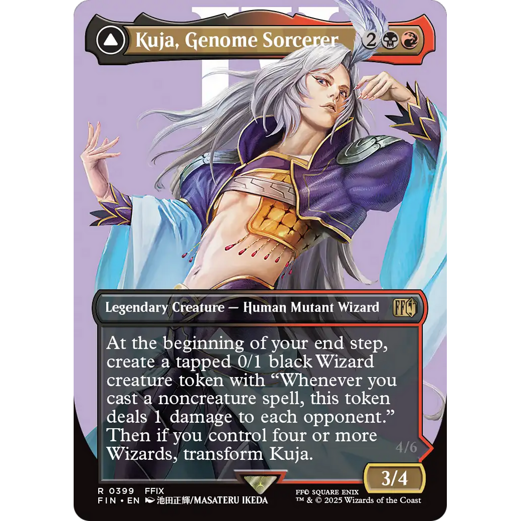 Kuja, Genome Sorcerer (Borderless) (FIN-399) - FINAL FANTASY (Borderless) Foil