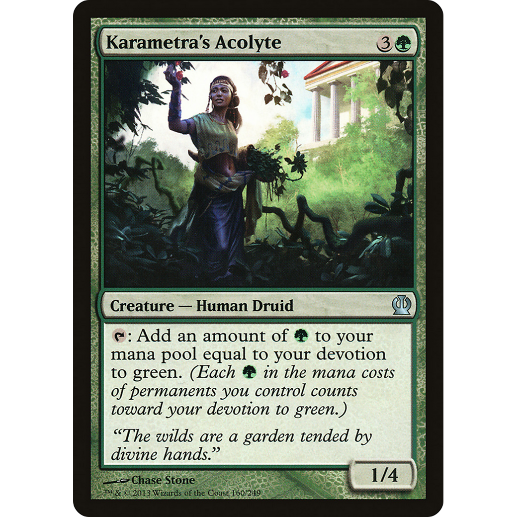 Karametra's Acolyte (THS-160) - Theros Foil