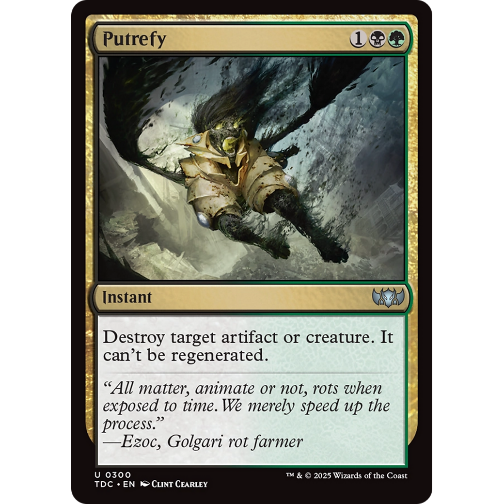 Putrefy (TDC-300) - Commander: Tarkir: Dragonstorm