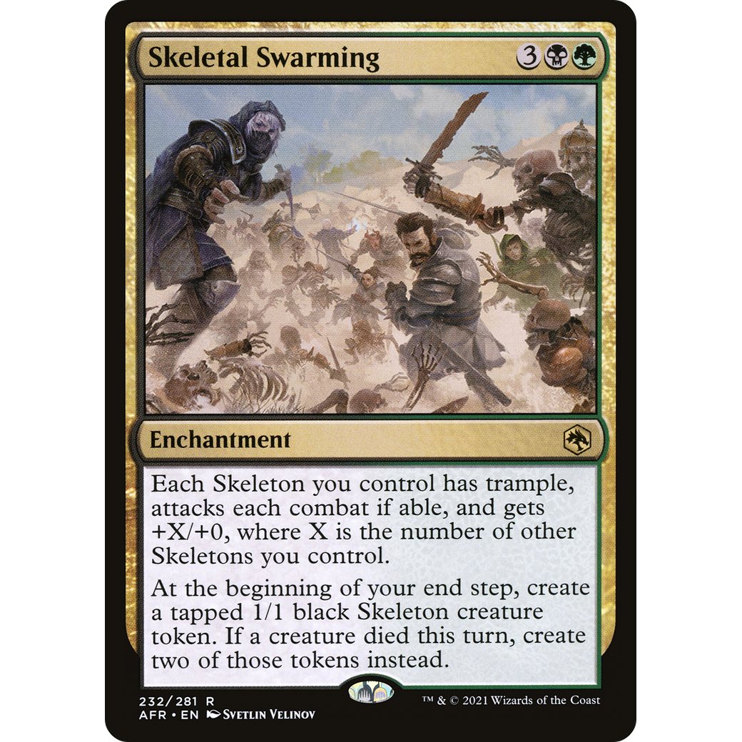 Skeletal Swarming (AFR-232) - Adventures in the Forgotten Realms Foil