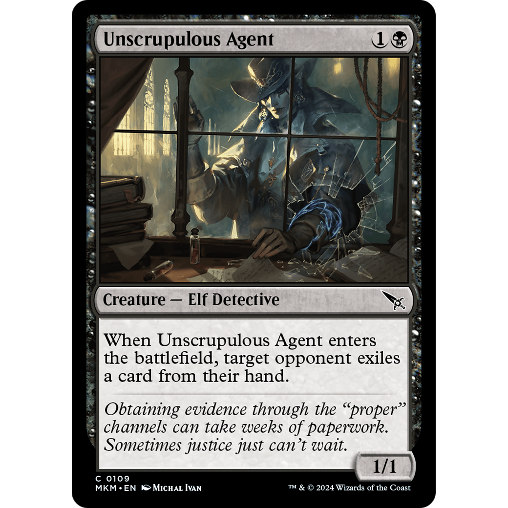 Unscrupulous Agent (MKM-109) - Murders at Karlov Manor