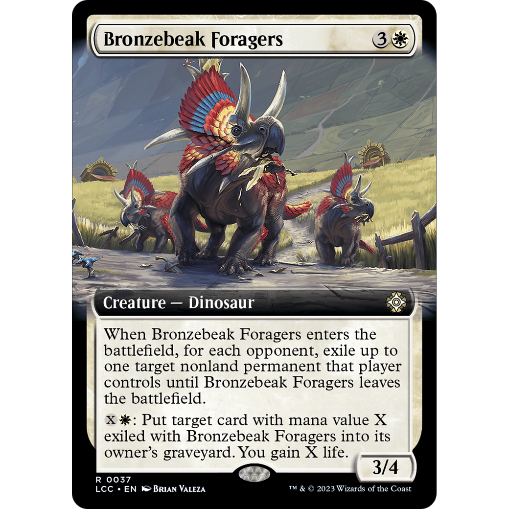 Bronzebeak Foragers (LCC-037) - The Lost Caverns of Ixalan Commander: (Extended Art)