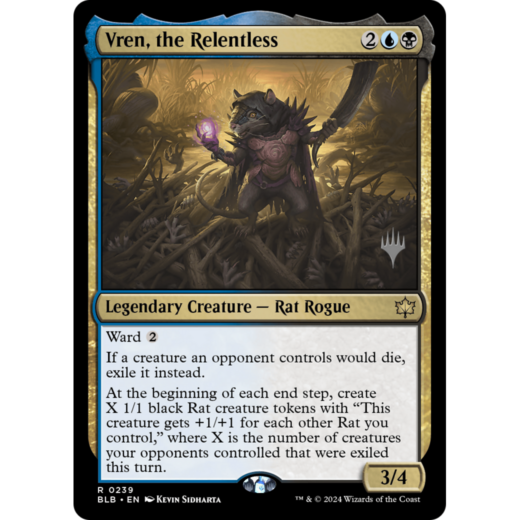 Vren, the Relentless (PPBLB-239P) - Bloomburrow Promos Foil