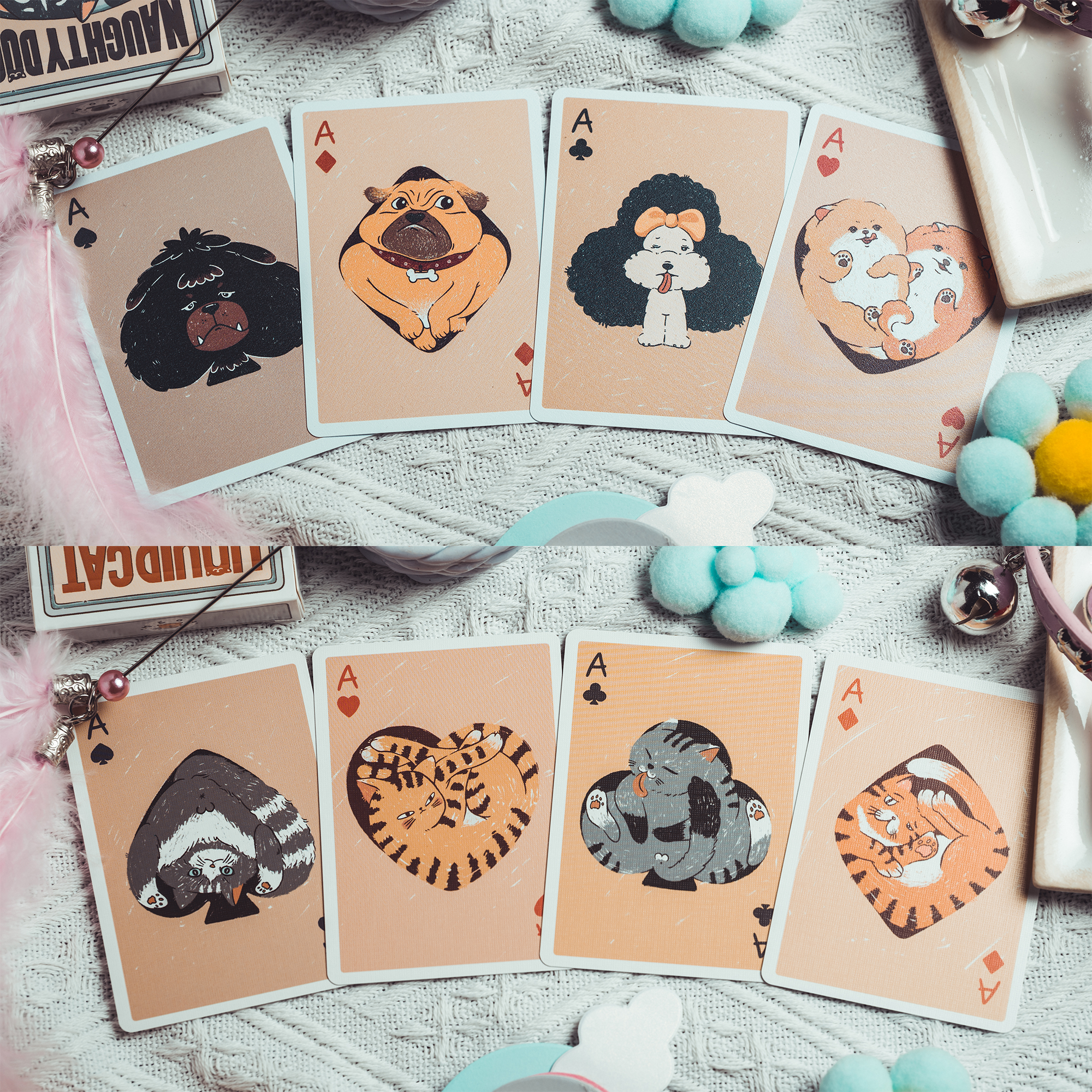 Naughty Dog & Liquid Cat Playing Cards: Liquid Cat