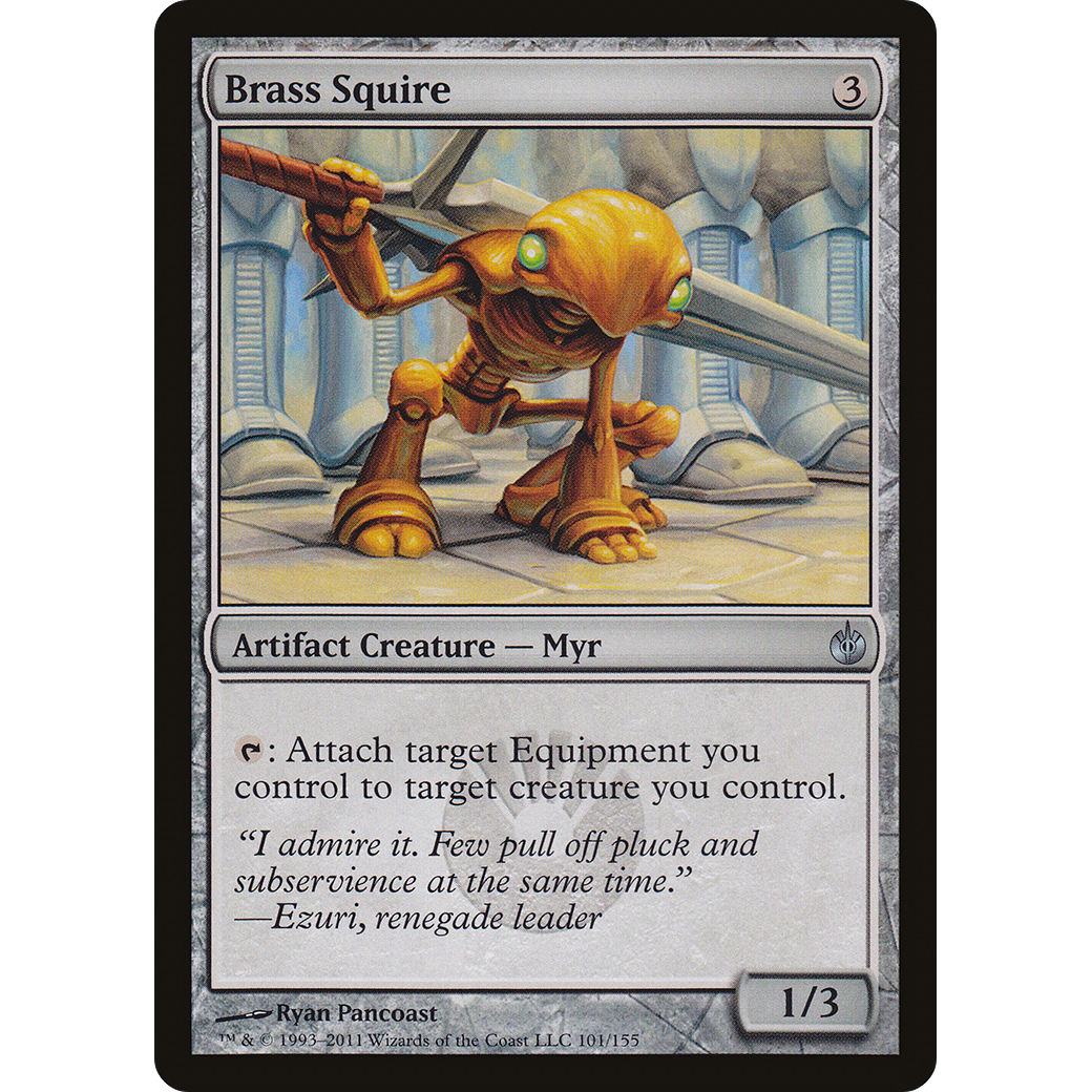 Brass Squire (MBS-101) - Mirrodin Besieged Foil