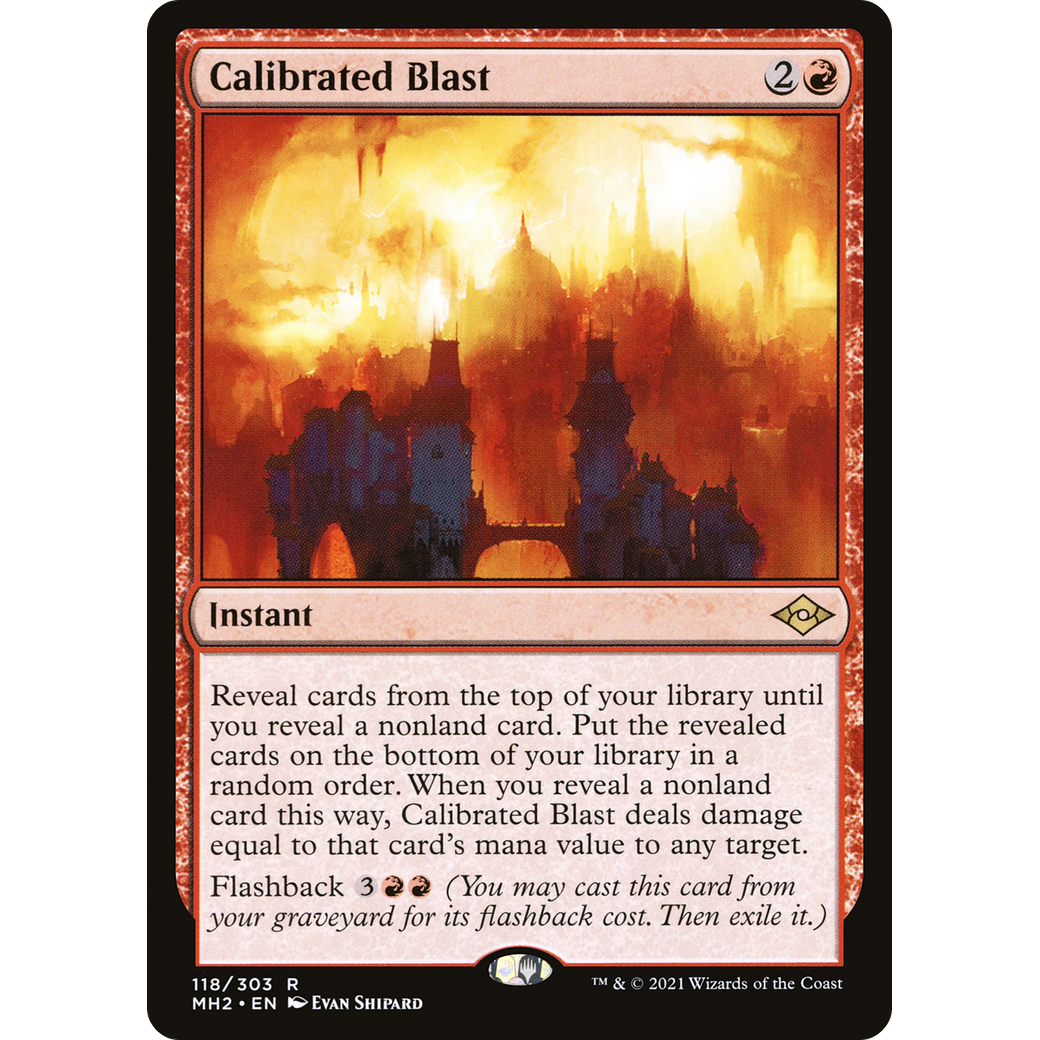 Calibrated Blast (MH2-118) - Modern Horizons 2 Foil
