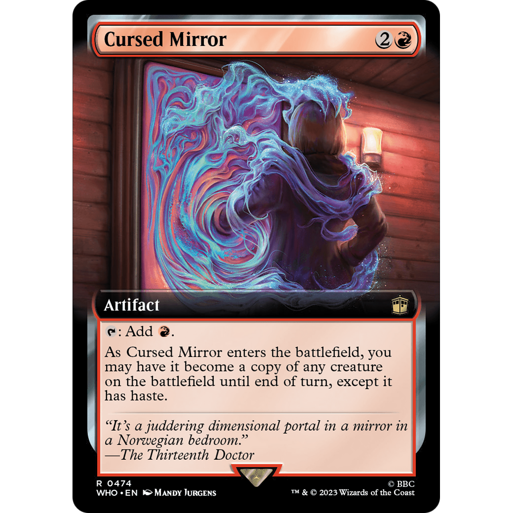 Cursed Mirror (Extended Art) (WHO-474) - Doctor Who: (Extended Art) Foil