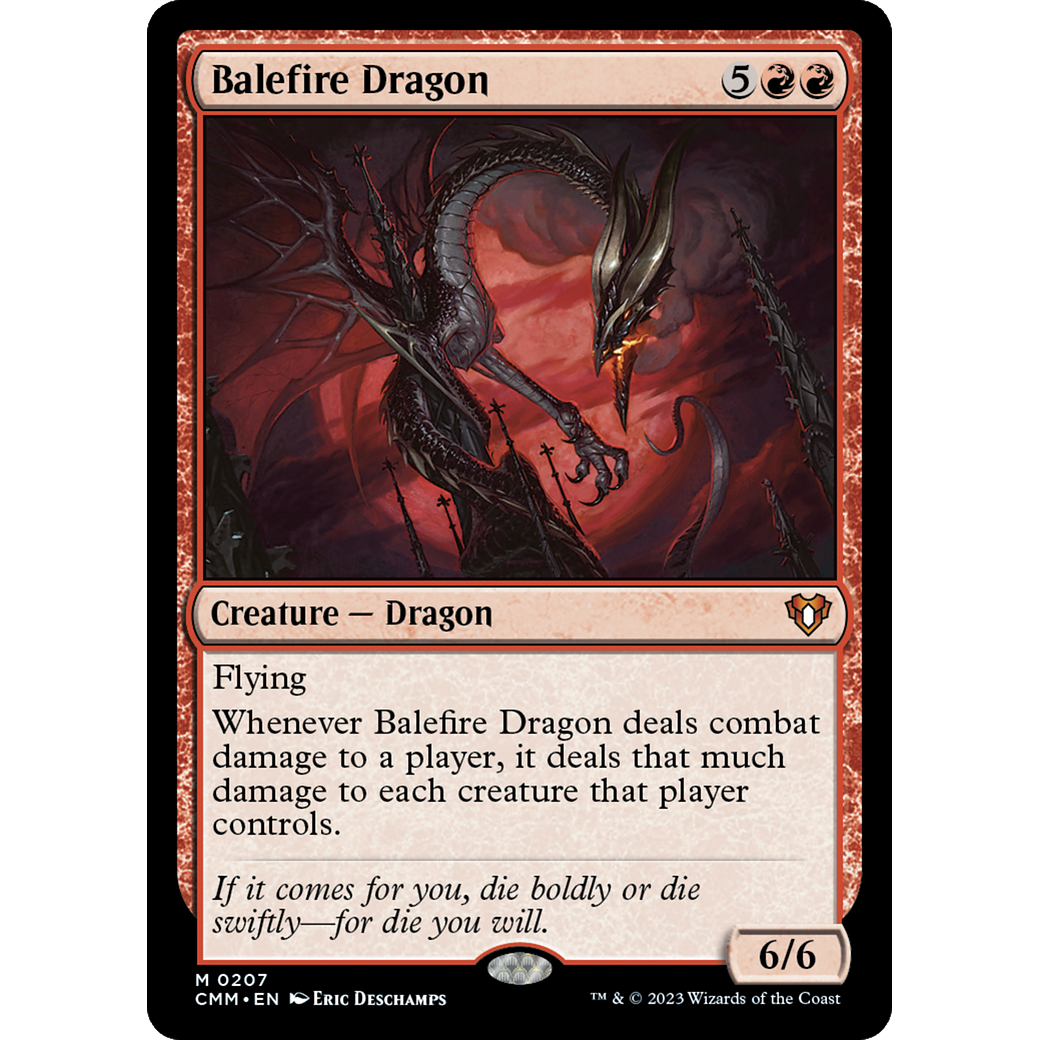 Balefire Dragon (CMM-207) - Commander Masters