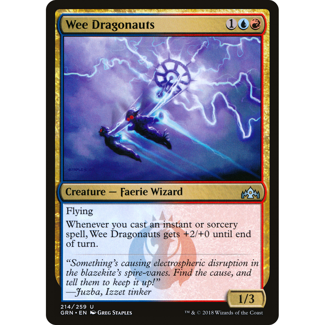 Wee Dragonauts (GRN-214) - Guilds of Ravnica Foil