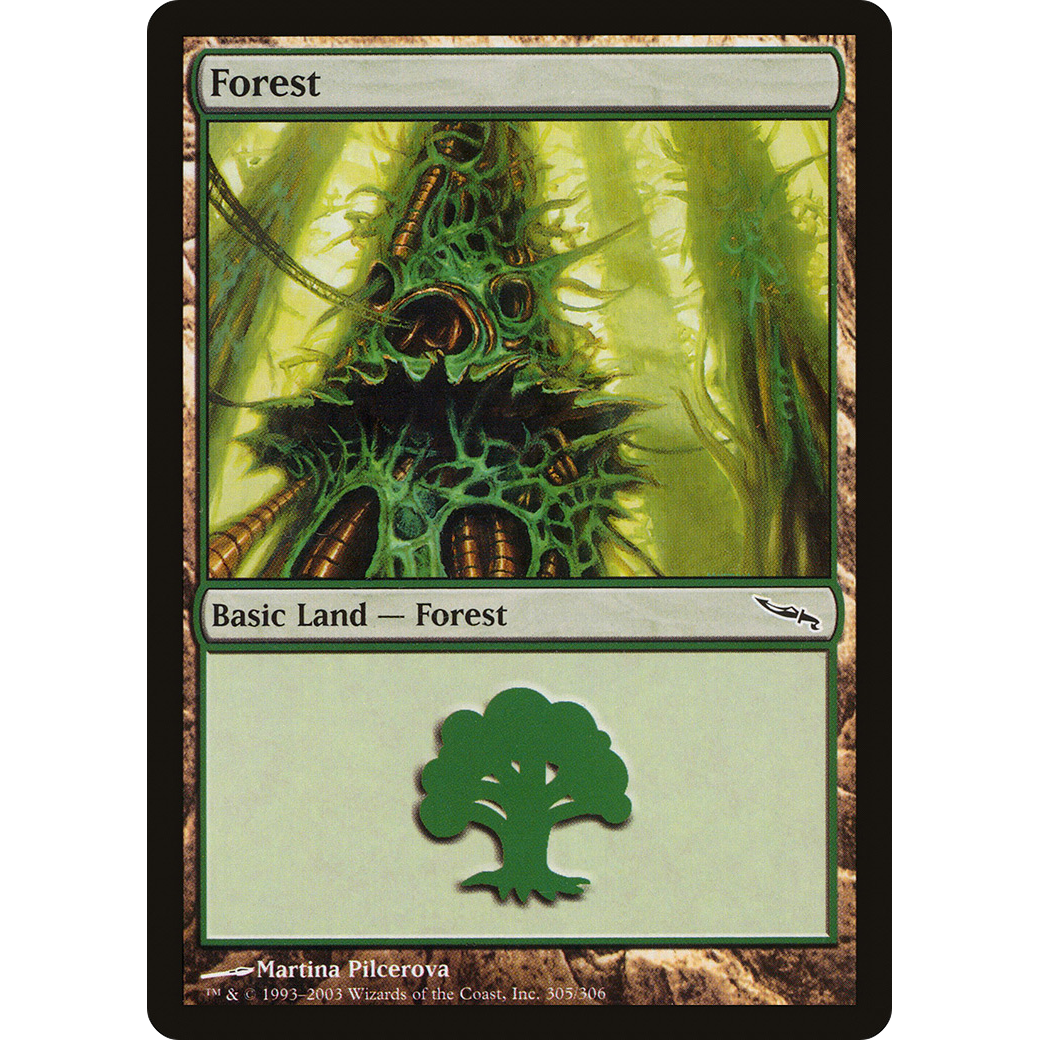 Forest (305) (MRD-305) - Mirrodin Foil