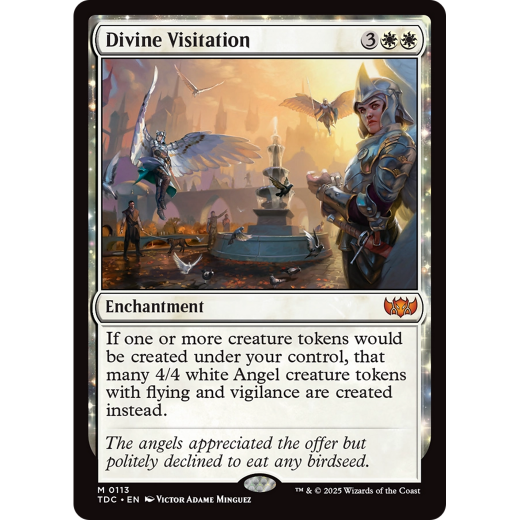 Divine Visitation (TDC-113) - Commander: Tarkir: Dragonstorm: (enchantment)