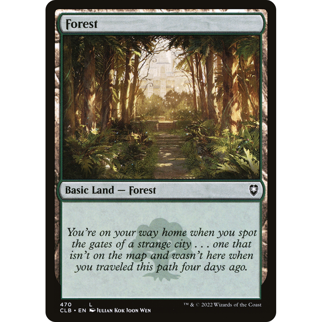 Forest (CLB-470) - Commander Legends: Battle for Baldur's Gate Foil