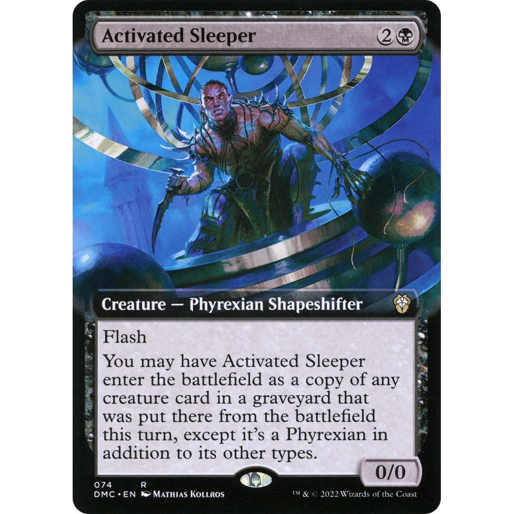 Activated Sleeper (Extended Art) (DMC-074) - Dominaria United Commander: (Extended Art) Foil