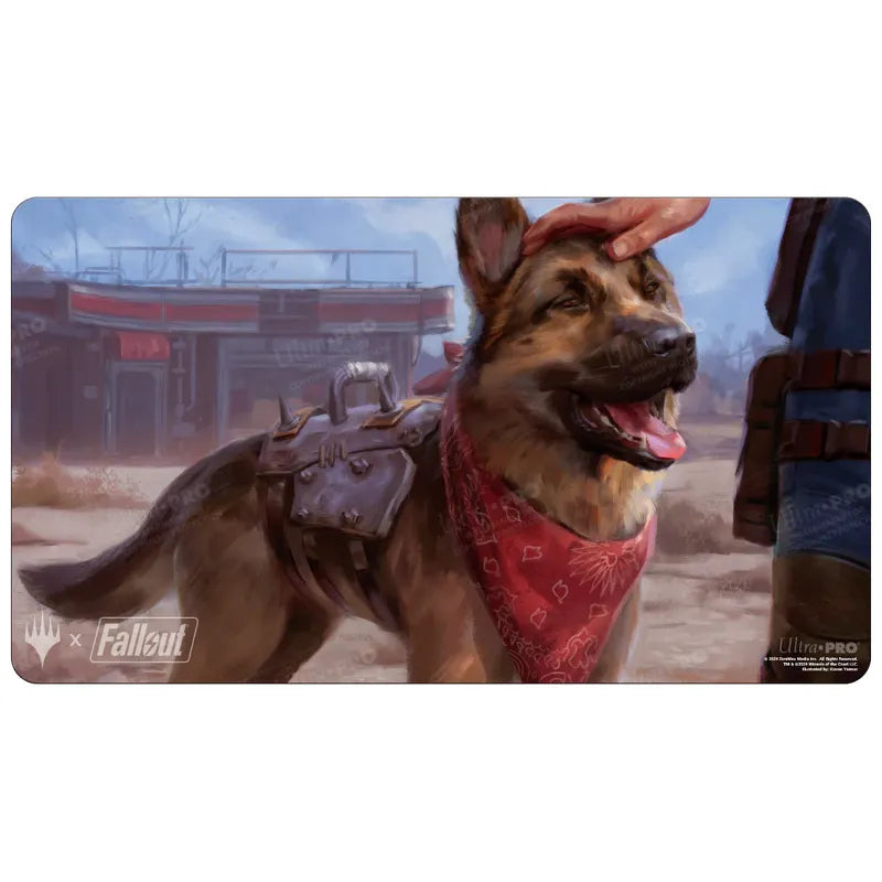 Magic The Gathering: Universes Beyond: Fallout Playmat Dogmeat, Ever Loyal (Pre-Order Expected Release 03/31/2024)