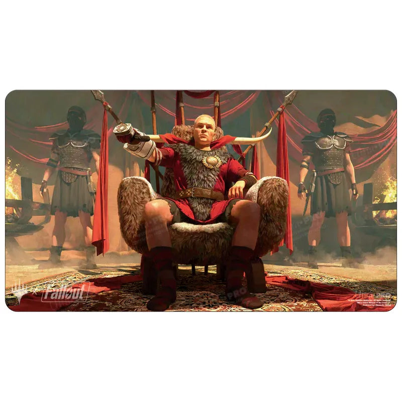 Magic The Gathering: Universes Beyond: Fallout Playmat Ceasar, Legion's Emperor (Pre-Order Expected Release 03/31/2024)
