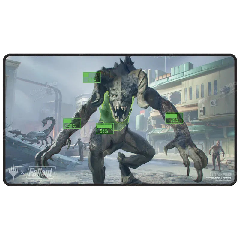 Magic The Gathering: Universes Beyond - Fallout: V.A.T.S. Black Stitched Playmat
