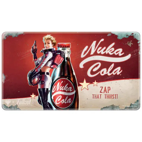 Magic The Gathering: Universes Beyond: Fallout: Holofoil Playmat - Nuka Cola PinUp (Pre-Order Expected Release 03/31/2024)
