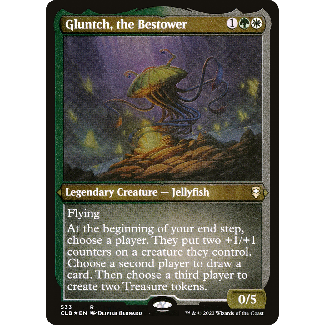 Gluntch, the Bestower (CLB-533) - Commander Legends: Battle for Baldur's Gate Etched Foil