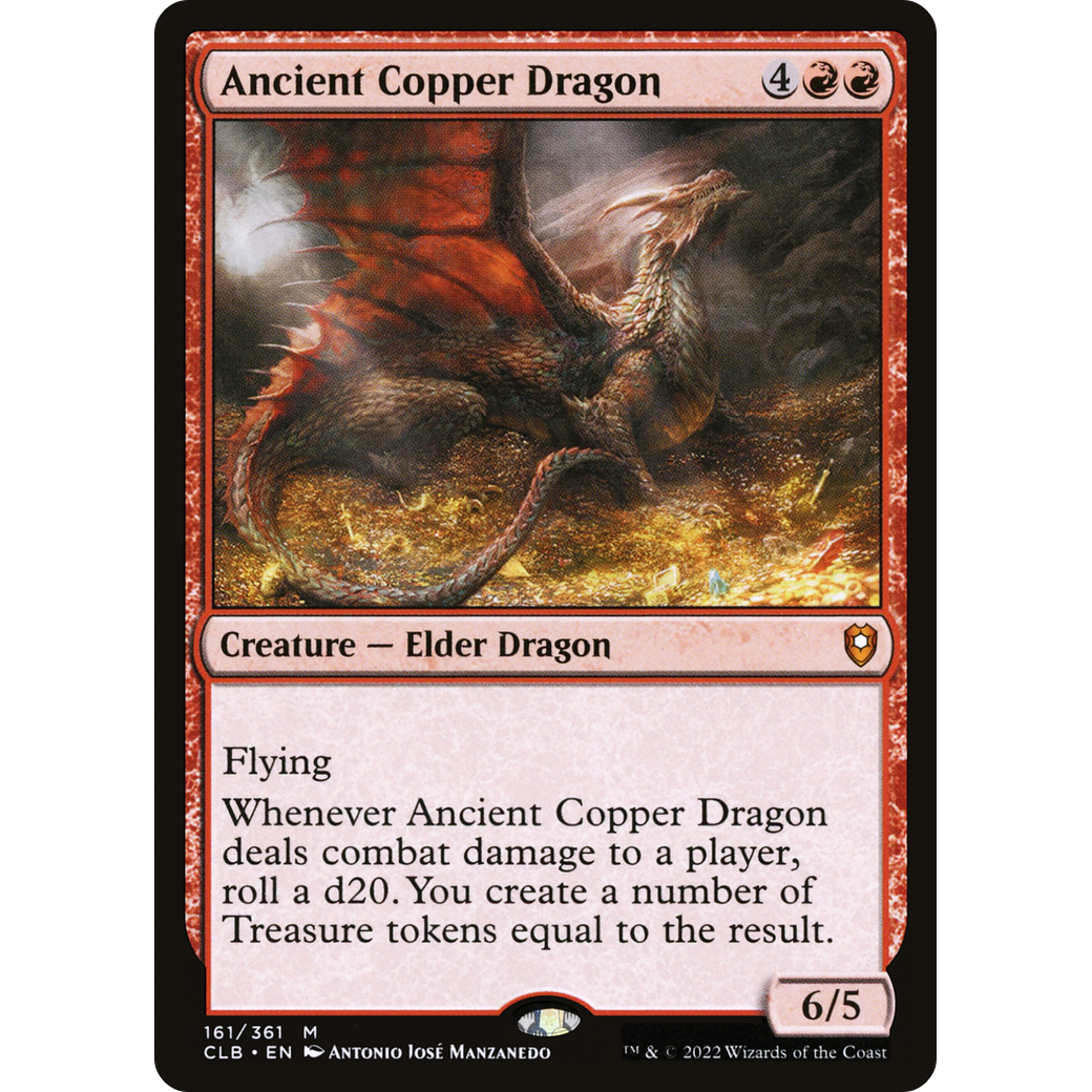 Ancient Copper Dragon (CLB-161) - Commander Legends: Battle for Baldur's Gate Foil