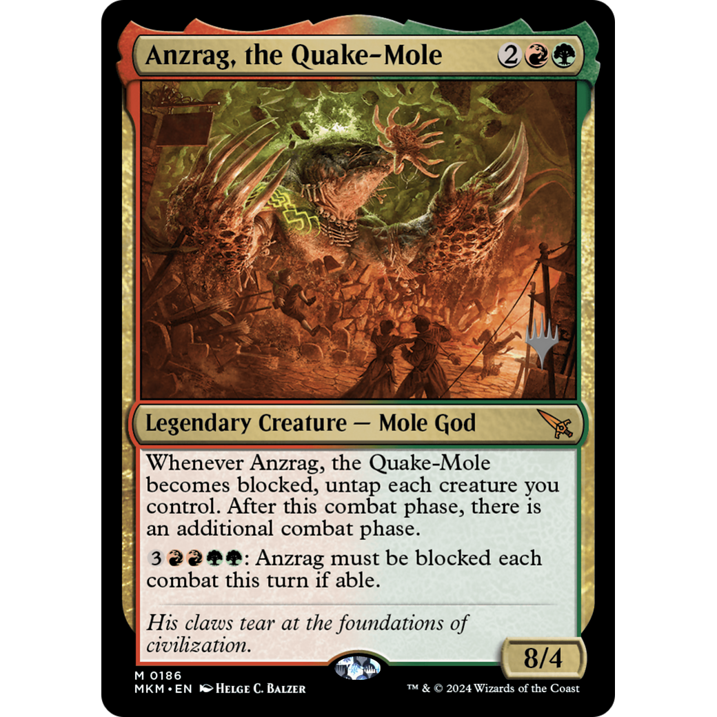Anzrag, the Quake-Mole (PPMKM-186P) - Murders at Karlov Manor Promos