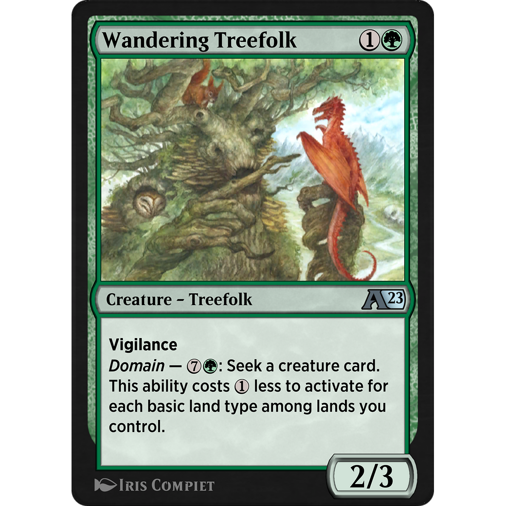 Wandering Treefolk (YDMU-019) - Alchemy: Dominaria