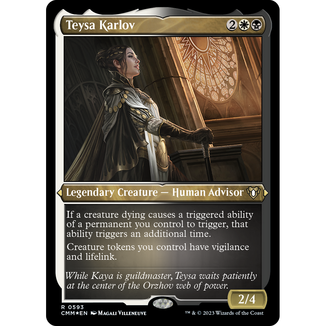 Teysa Karlov (CMM-593) - Commander Masters Etched Foil
