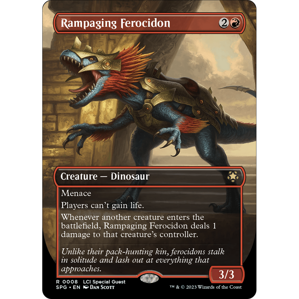 Rampaging Ferocidon (Borderless) (SPG-008) - Special Guests (Borderless)