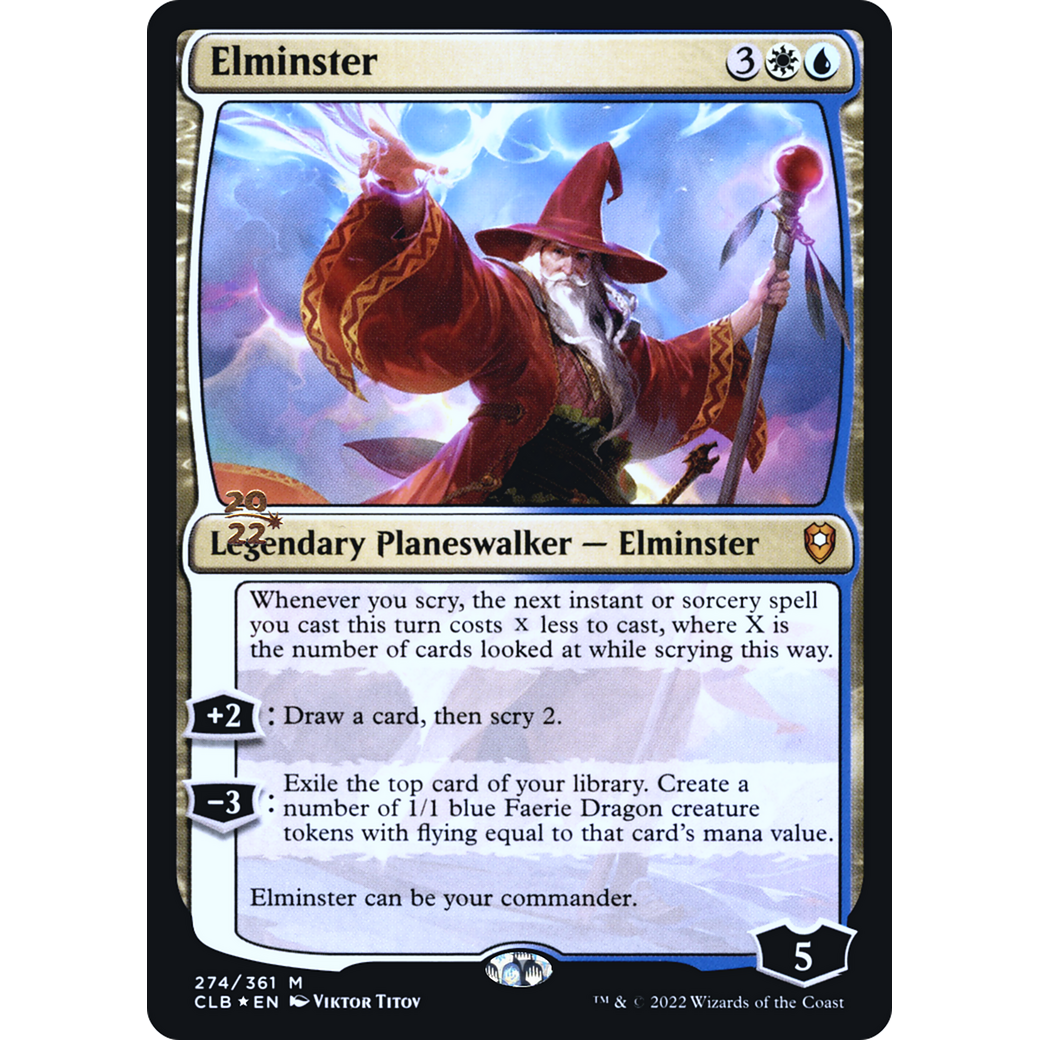 Elminster (PRE-274S) - Battle for Baldur's Gate Promos Foil