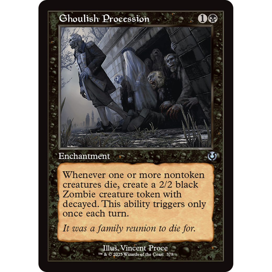 Ghoulish Procession (INR-378) - Innistrad Remastered: (enchantment)