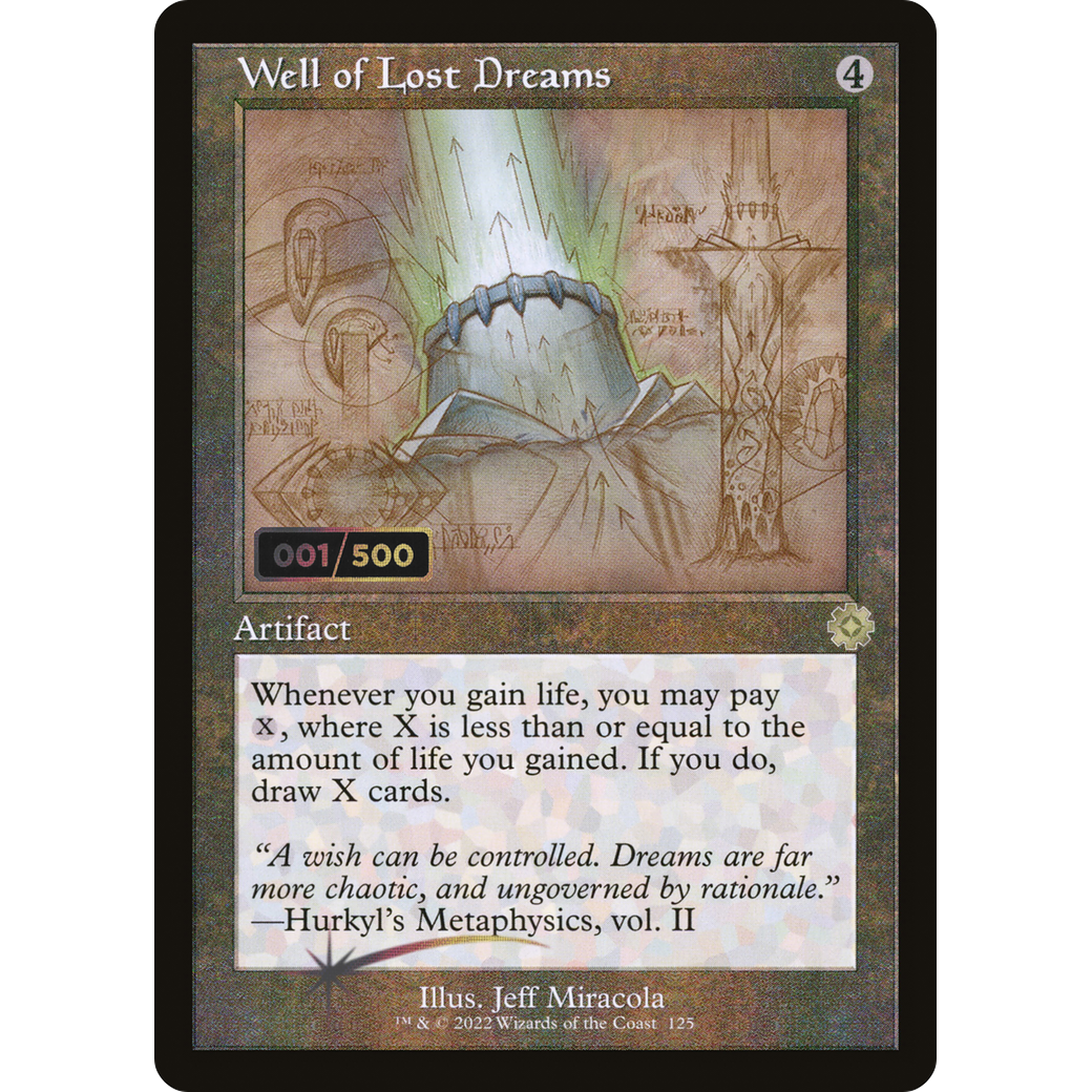 Well of Lost Dreams (Schematic) (Serial Numbered) (BRR-125) - The Brothers' War Retro Artifacts Foil