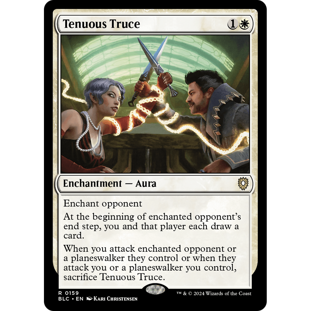 Tenuous Truce (BLC-159) - Bloomburrow Commander