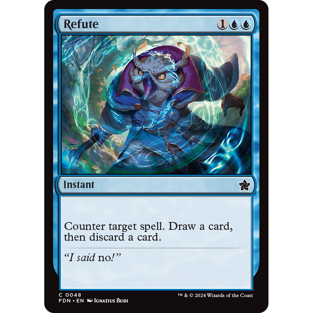 Refute (FDN-048) - Foundations Foil