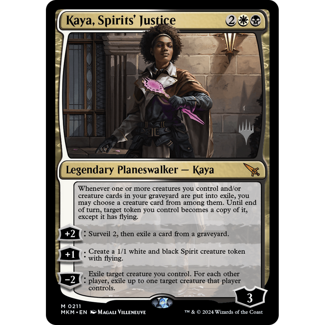 Kaya, Spirits' Justice (PPMKM-211P) - Murders at Karlov Manor Promos