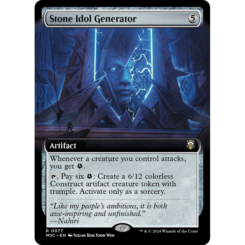 Stone Idol Generator (M3C-077) - Modern Horizons 3 Commander: (Extended Art)