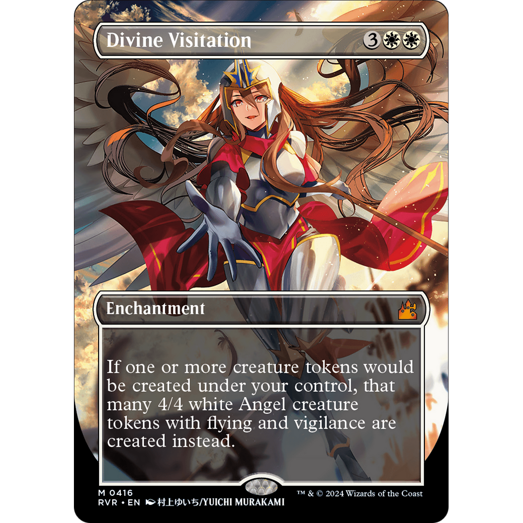 Divine Visitation (RVR-416) - Ravnica Remastered (Borderless) Foil