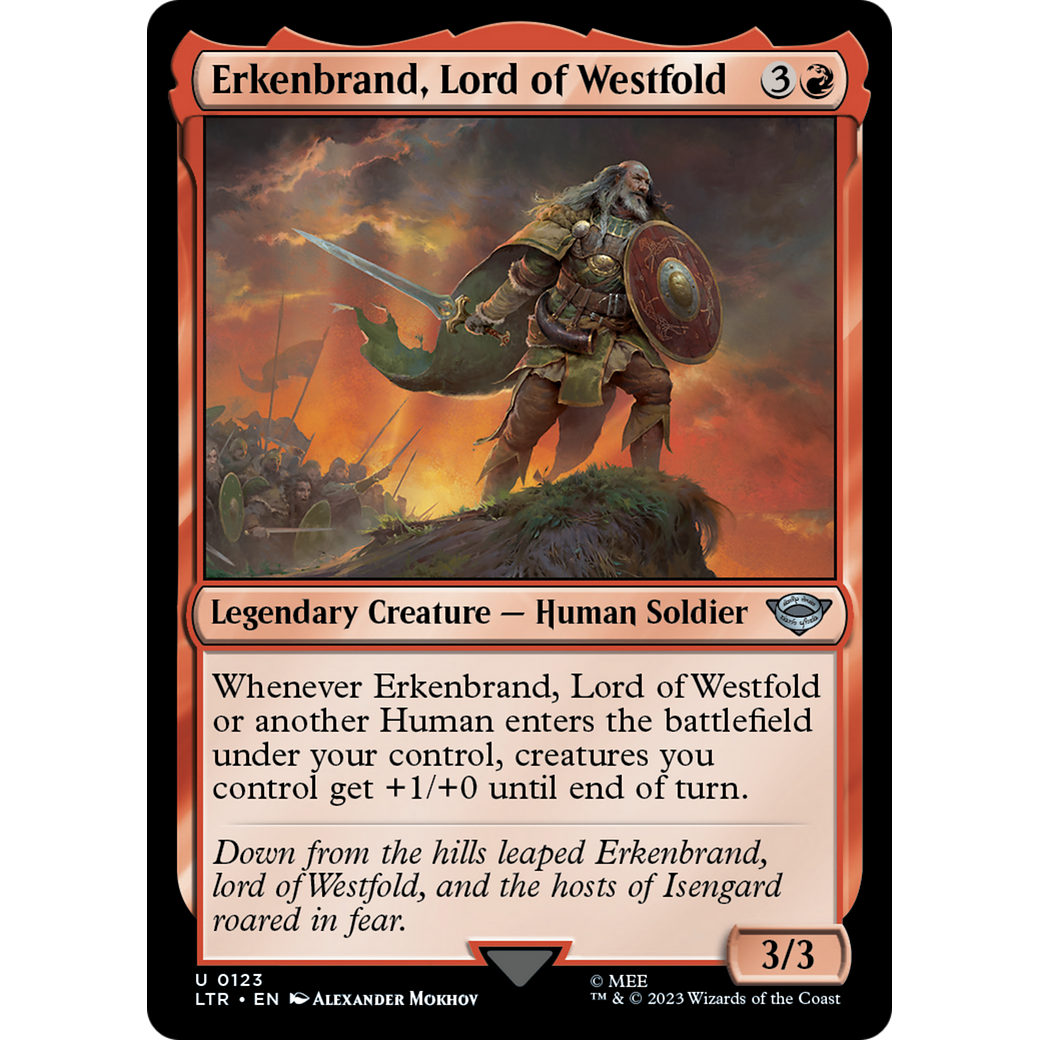 Erkenbrand, Lord of Westfold (LTR-123) - The Lord of the Rings: Tales of Middle-earth Foil
