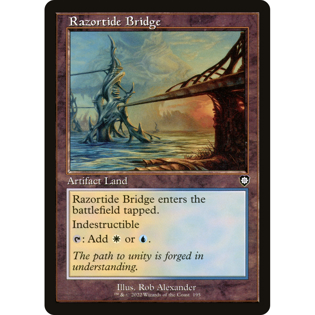 Razortide Bridge (Retro Frame) (BRC-195) - The Brothers' War Commander