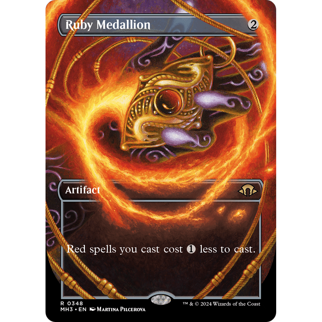 Ruby Medallion (MH3-348) - Modern Horizons 3 (Borderless) Foil