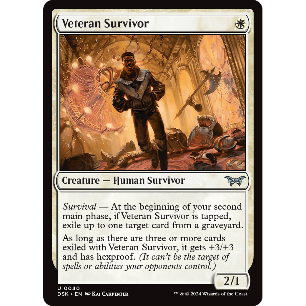 Veteran Survivor (DSK-040) - Duskmourn: House of Horror Foil