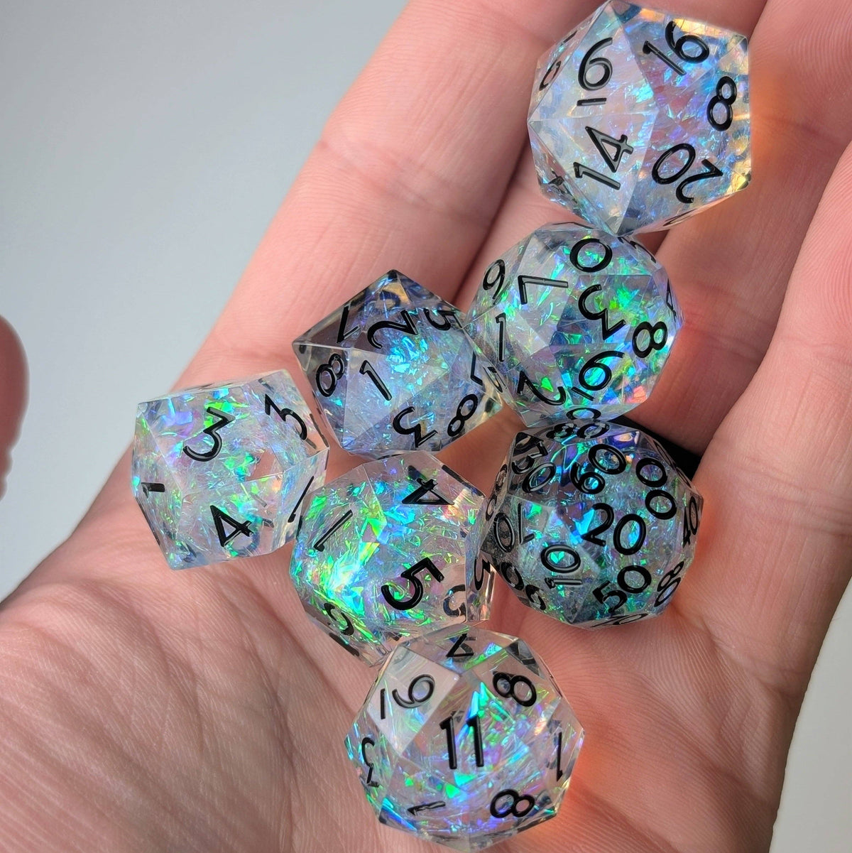 Eldritch Blaze 7-Piece Gyroid Dice Set