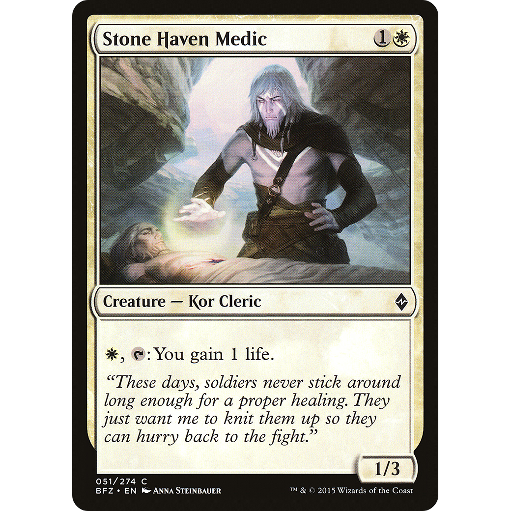 Stone Haven Medic (BFZ-051) - Battle for Zendikar Foil