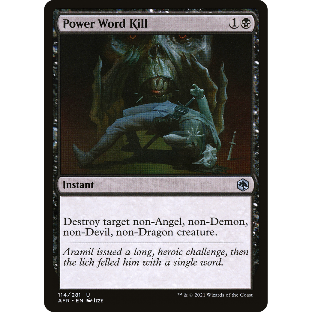 Power Word Kill (AFR-114) - Adventures in the Forgotten Realms Foil