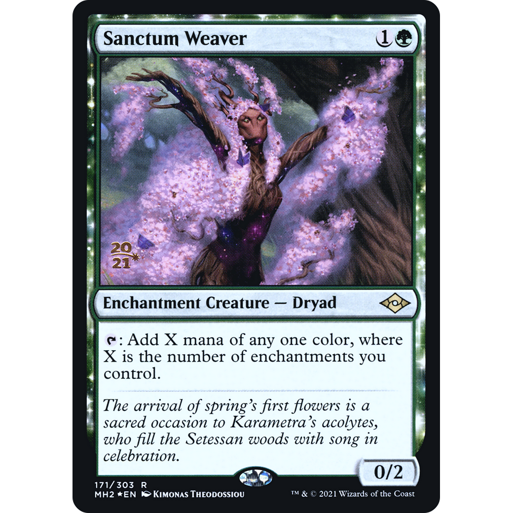 Sanctum Weaver (PRE-171) - Modern Horizons 2 Promos: (enchantment) Foil