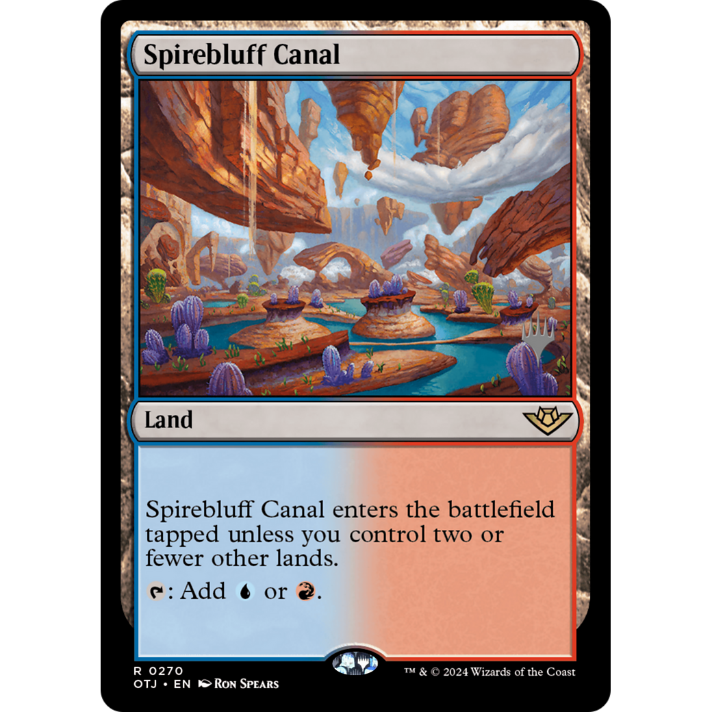 Spirebluff Canal (PPOTJ-270P) - Outlaws of Thunder Junction Promos Foil