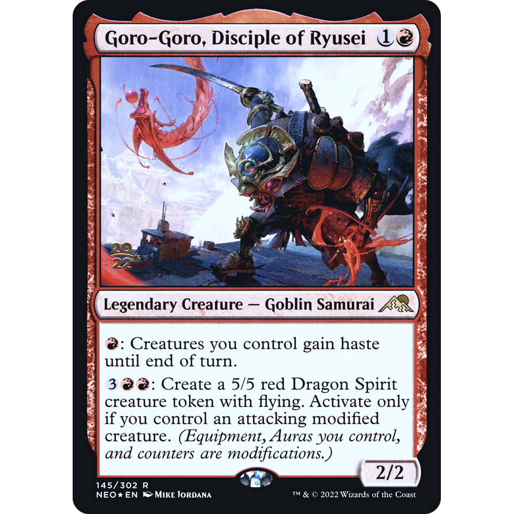Goro-Goro, Disciple of Ryusei (PRE-145S) - Kamigawa: Neon Dynasty Promos Foil