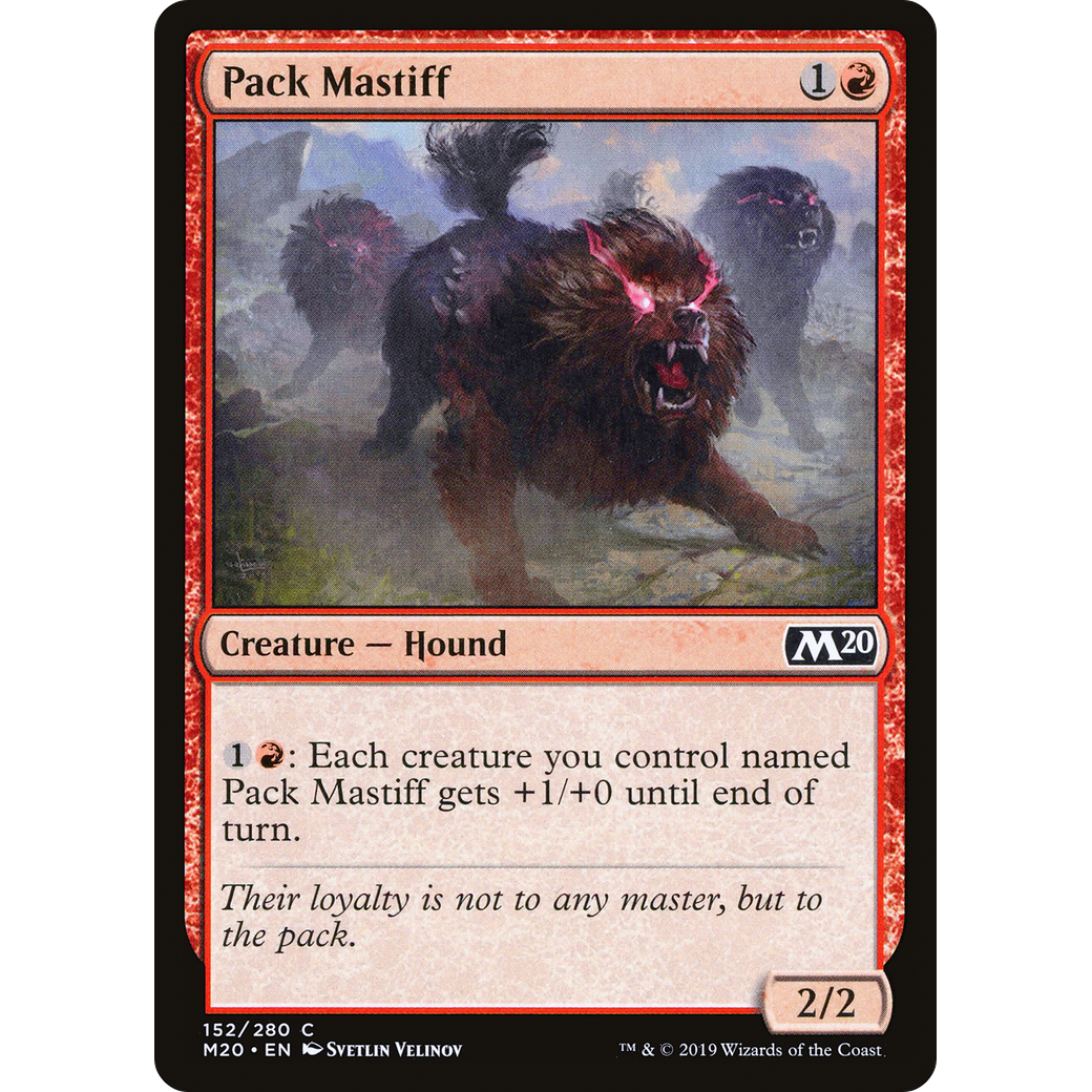 Pack Mastiff (M20-152) - Core Set 2020 Foil