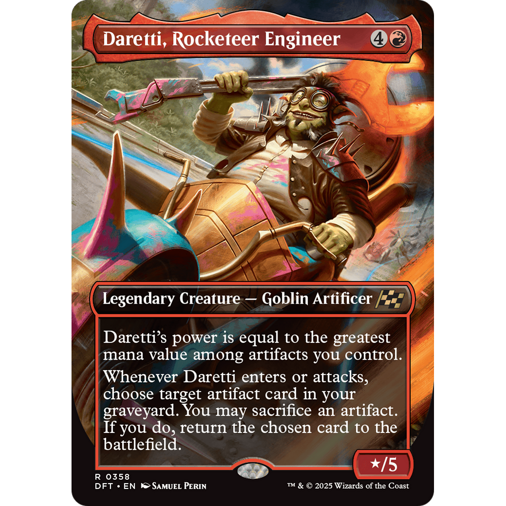 Daretti, Rocketeer Engineer (DFT-358) - Aetherdrift (Borderless) Foil