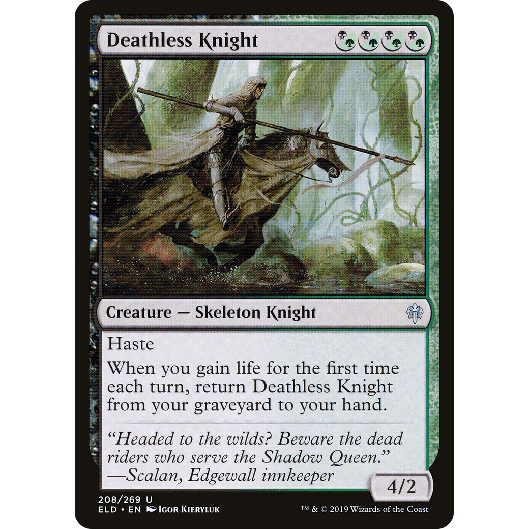 Deathless Knight (ELD-208) - Throne of Eldraine Foil