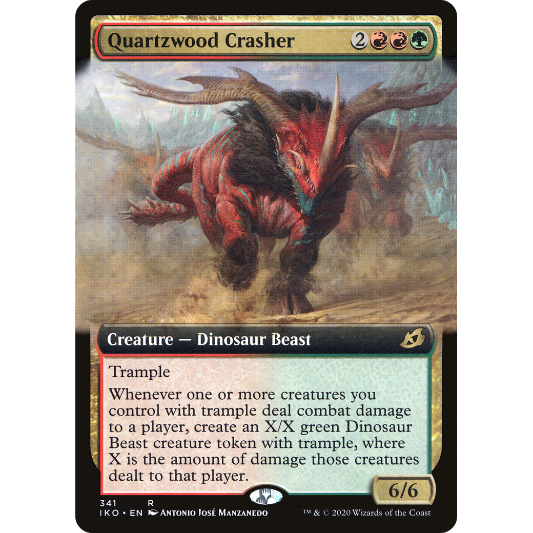 Quartzwood Crasher (Extended Art) (IKO-341) - Ikoria: Lair of Behemoths: (Extended Art) Foil