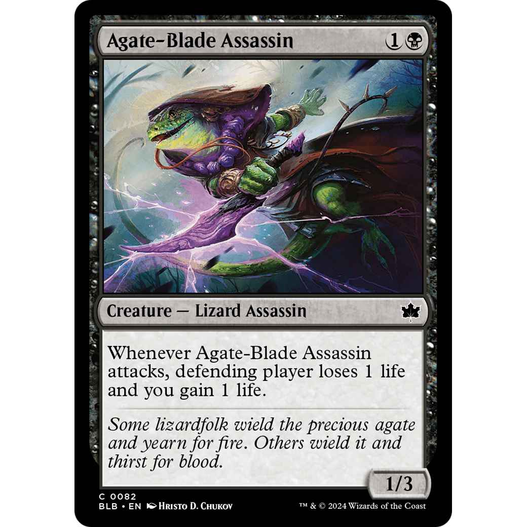 Agate-Blade Assassin (BLB-082) - Bloomburrow Foil